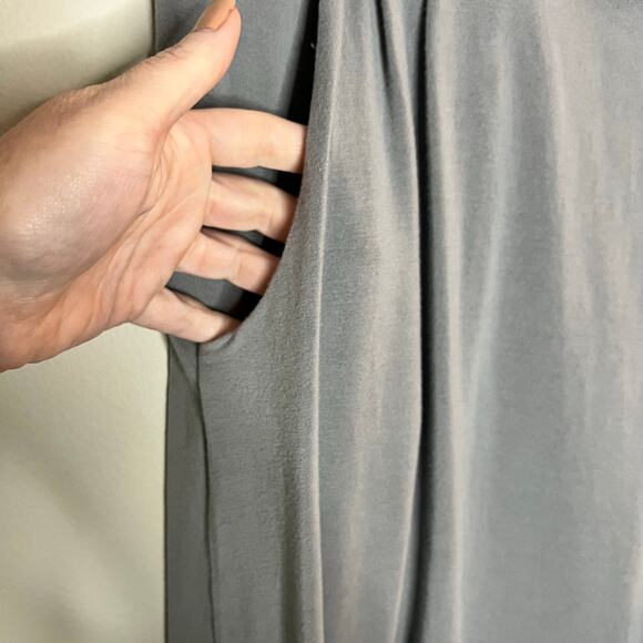 J. Crew gray jersey knit flowy Size Large - Picture 3 of 5